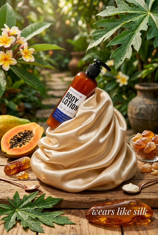 Happi Papaya Body Lotion – Deep Moisture Therapy | Fast-Absorbing Daily Body Moisturiser for Dry Skin.