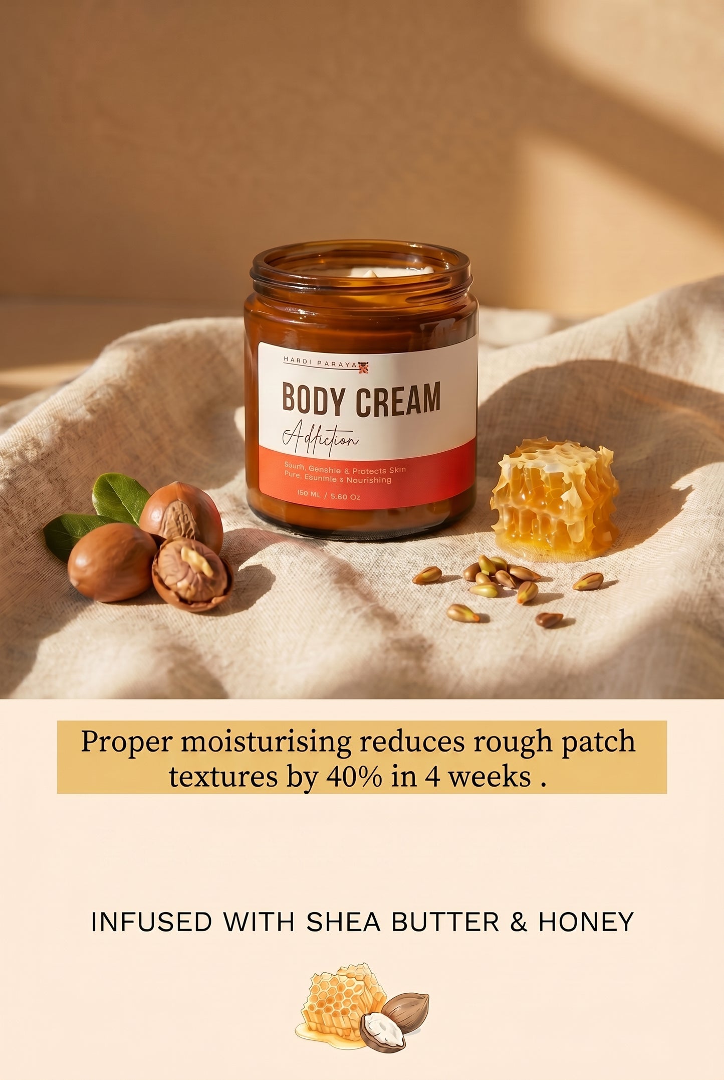 Happi Papaya Body Cream, make your skin Happi.