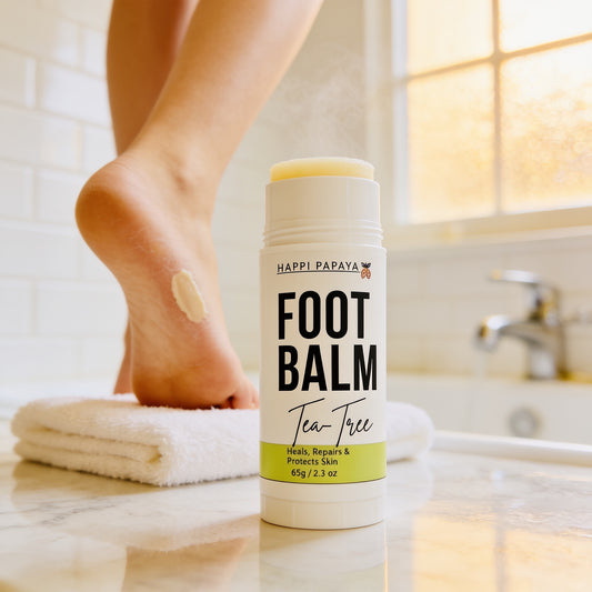 Happi Papaya Foot Balm-Repair, Restore & Maintain.