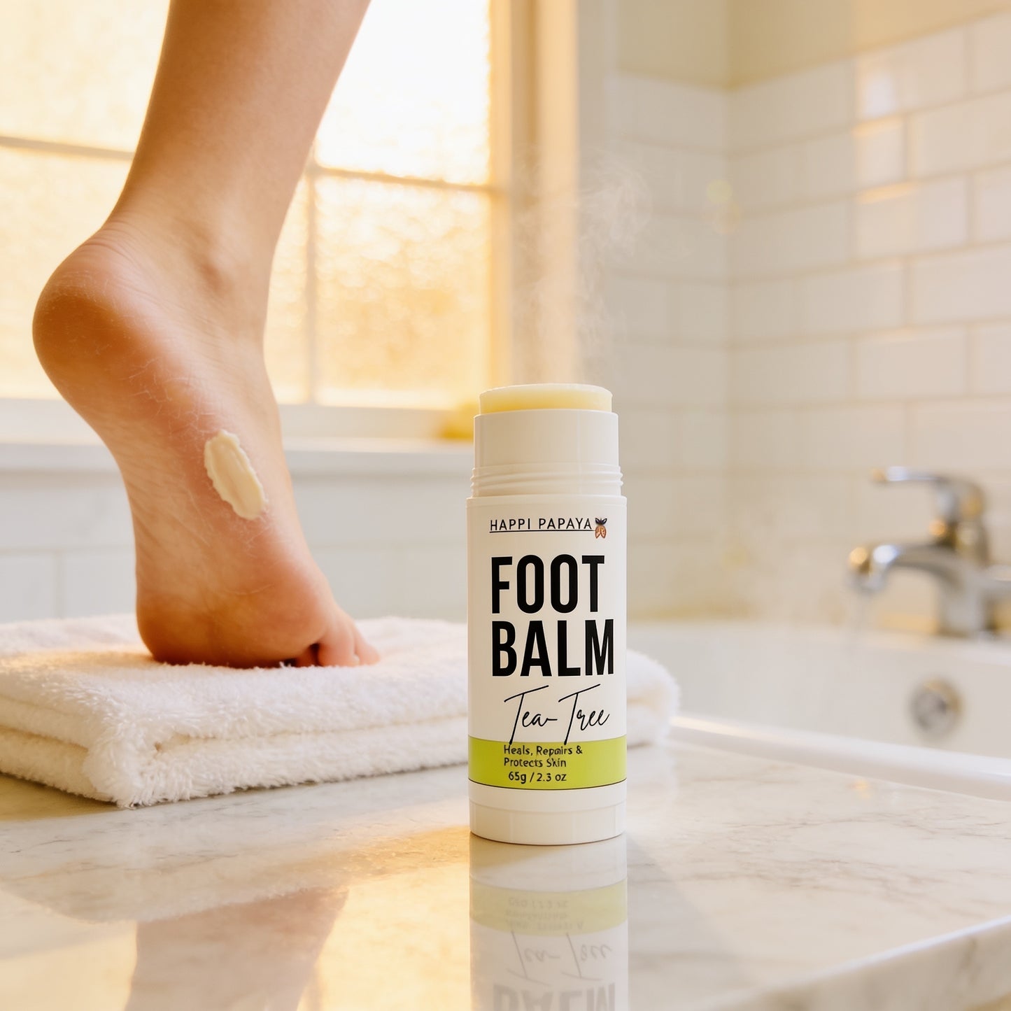 Happi Papaya Foot Balm-Repair, Restore & Maintain.