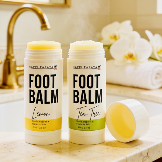 Happi Papaya Foot Balm-Repair, Restore & Maintain.