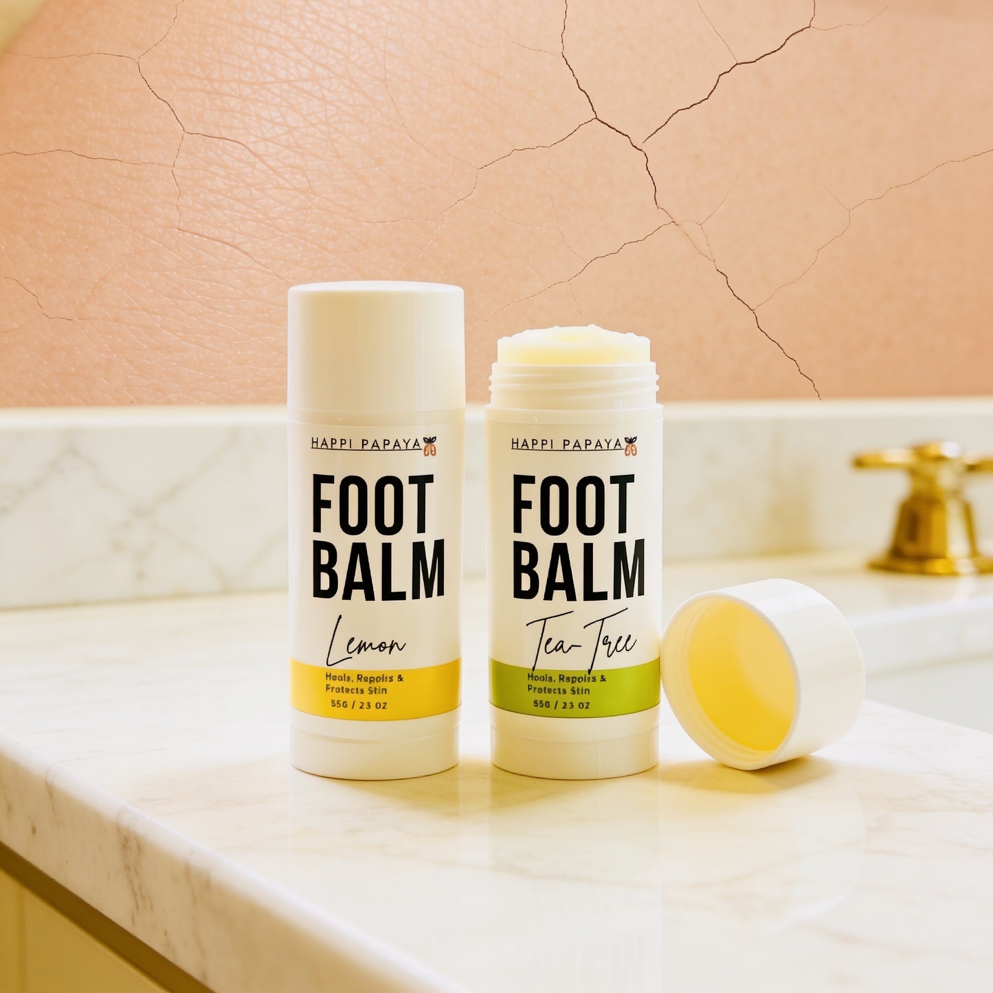 Happi Papaya Foot Balm-Repair, Restore & Maintain.